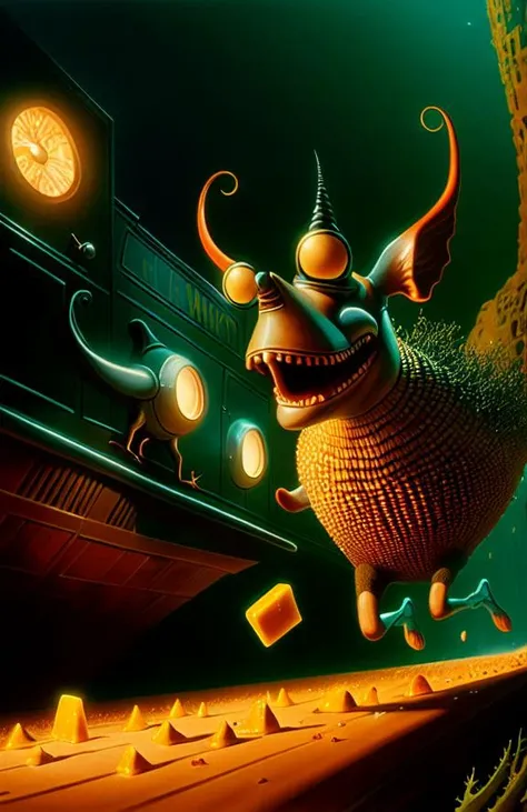 (tim curry being chased by stinky cheese man escaping simulation theory,:1.1) (Lane Smith style illustration,:1.1),3d, vray,
( <lora:surrealismaiLora_surrealismai>:1.1) (,_stardeaf-greenmageddon_:0.9) <lora:djzglitchstick> ,<lora:weirdStyle> <lora:sorayamaStyleHajime_v11:1>