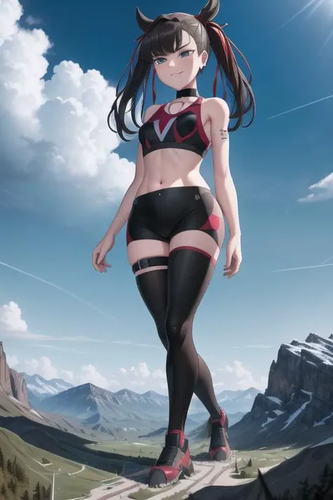 anime style, (((full body))), 1 girl , rikujou, (athlete suit), (beautiful face), detailed beautiful skin, black hair, short hair, glasses