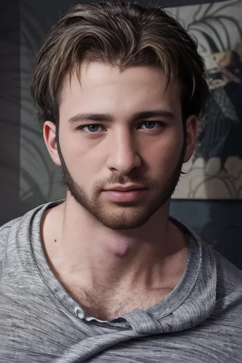 <lora:jarekwv1:1> jarekw, professional studio quality modeling headshot, 4K, simple background, dramatic lighting, shirt, ultra realistic photograph, professional art, by Gucci photographer.