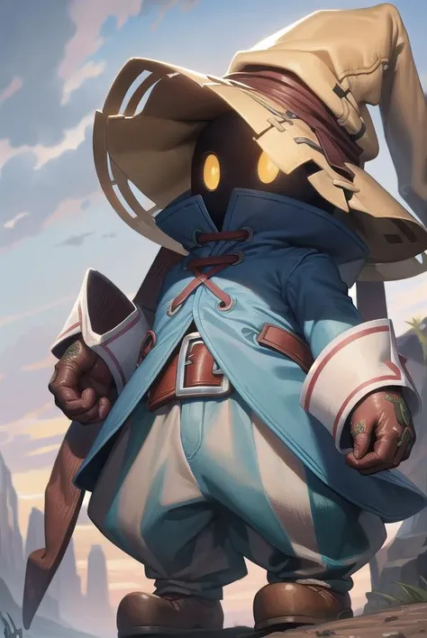 viviornitier, <lyco:viviornitier-lyco-nochekaiser:1>,
vivi ornitier, baggy pants, belt buckle, blue coat, boots, brown footwear, brown gloves, buckle, coat, gloves, hat, hat belt, high collar, pants, striped, striped pants, wizard hat, yellow eyes, yellow headwear,
BREAK ,
BREAK looking at viewer, full body,
BREAK outdoors,
BREAK <lyco:GoodHands-beta2:1>, (masterpiece:1.2), best quality, high resolution, unity 8k wallpaper, (illustration:0.8), (beautiful detailed eyes:1.6), extremely detailed face, perfect lighting, extremely detailed CG, (perfect hands, perfect anatomy),