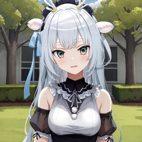 (absurdres, absurd resolution, highres, high resolution, best quality, masterpiece:1.1)
(solo, 1girl)
<lora:hakushika_iori_v1-000006:1> hakushika iori, antlers, deer ears
outdoors