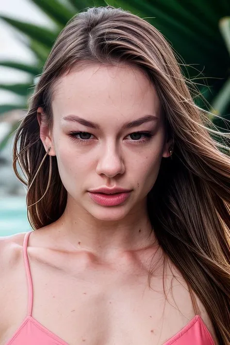 (CR-Na0miSwann-Block454:0.9), face closeup protrait of woman wearing swimsuit, submerge in water, soft lighting,