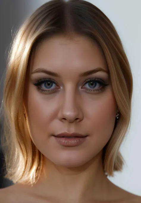 frontal symetrical photo of <lora:T1ff4nyT33n:1>, focus on face, detailed face, intricate, sharp focus, soft lighting, vibrant colors, masterpiece, detailed face, beautiful, (frontal), detailed eyes, pore level details, advertising studio lights, frontal led light ring, smooth shadows, bokeh background, Hyper Realistic Photography, Hyperdetail, UHD, Color Correction, HDR, color grading, hyper realistic (white background)
