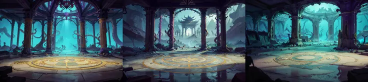 (otherworldly, otherworldly atmosphere, otherworldly appearance), highly insanely detailed, masterpiece, top quality, best quality, highres, 4k, 8k, RAW photo, 
((ancient egyptian theme:1.2)), Hong Kong structure, building, structure, taiwan, korean, 
swirling energy, 
tentacle, 
(underwater), 
reflection, reflective floor, 
abandoned building, overgrown with vegetation, [volumetric fog], cinematic lighting, colorful, colourful, 
(long_hair, long hair, random colors hair, glowing hair, hair over one eye, long messy hair), 
(eyelashes, eyeliner, eyeshadow, eyelashes, long eyelashes), 
collar, earrings, jewelry, necklace, armlet, 
high-heels, 
nsfw, 
cleavage, perfect female body, makeup, 
action pose, 
drunk, biting, 
dawn, 
zhantai, pillar, purple fire, glowing, vines, indoors, column, <lora:ç«çæ¸¸ææ½å¡_ç«å°èæ¯v1.0:0.6>, (fantasy world)