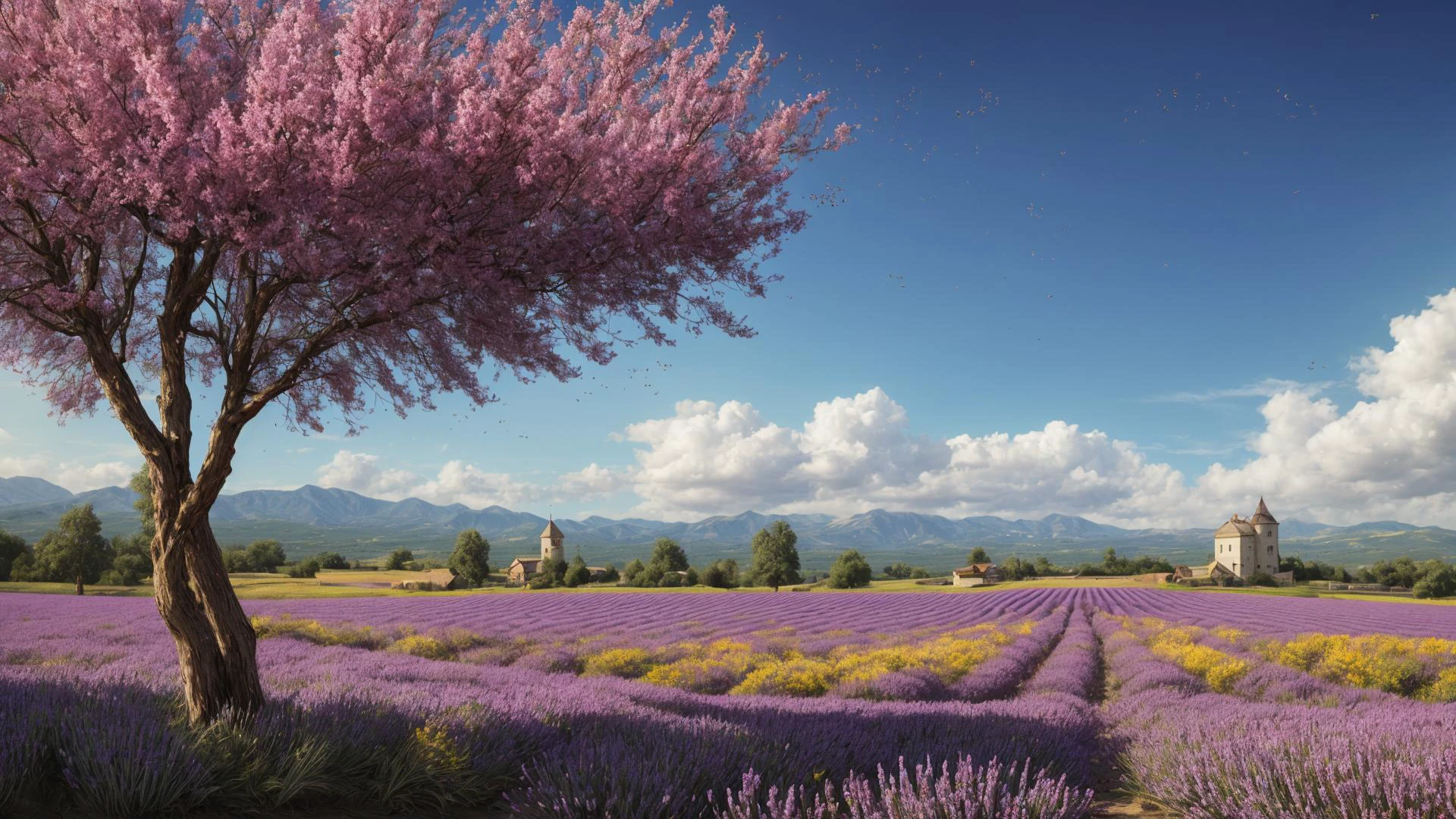 excellent oil painting of a on a tranquil lavender field, buzzing with bees landscape, vibrant colors, powerfull style with epic dramatism, small willage, mistery land, best quality, maximum quality, intricate details, ultrasahrp, ambient oclusion, realistic shadows, art by Bastien Lecouffe Deharme, 8k, oil art, <lora:add_detail:1> <lora:royta v1.1:0.4>8k perfect quality, dramatic magic wind with blowing leafs and flowers w