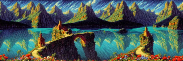 worlds most beautiful fantasy dream landscape, detailed, lush colours,
award winning painting by Jamie Hewlett and by April Gornik and by Salvador Dali,
8k, high resolution, super clarity,
<lora:add_detail:1.4>