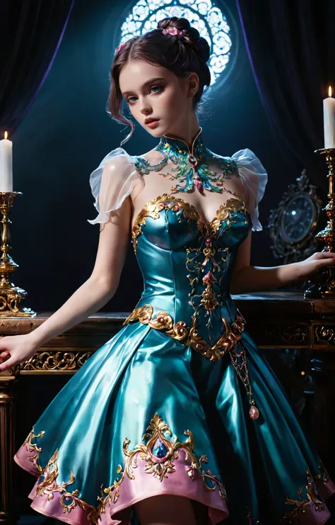 luxury product style, , Magical Girls aesthetic, bright colors, stunning background. dark and moody, a mesmerizing blend of light and shadow. masterpiece, absurdres, intricate details, elegant, sophisticated, high-end, luxurious, professional, highly detailed