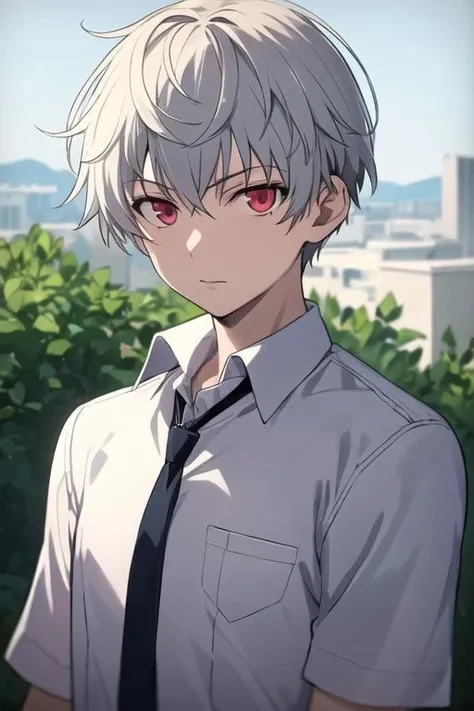 masterpiece, best quality, high quality, 1boy, solo, male focus, looking at viewer, upper body, <lora:aru_akise:0.78>, aru_akise, , tank top