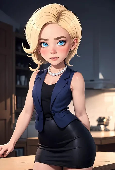 (masterpiece, best quality), 1girl,   <lora:Hil****_Clinton_Leaf3:0.8> solo, 1girl, Hil**** Clinton, blonde hair, blue eyes, makeup, pearl necklace, blue vest, black dress, pencil skirt,, solo, 1girl, Hil**** Clinton, blonde hair, blue eyes, makeup,  blue vest, black dress,