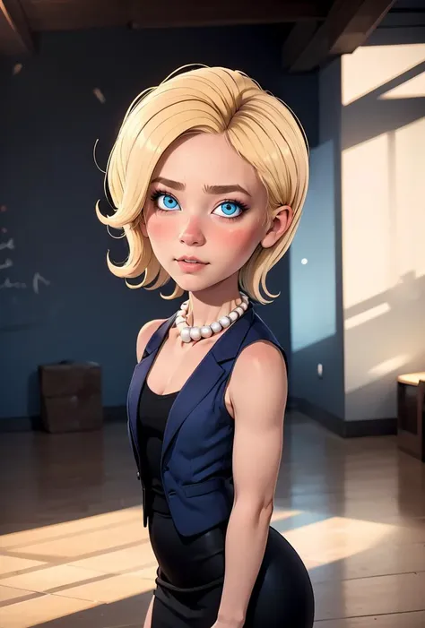 (masterpiece, best quality), 1girl,   <lora:Hil****_Clinton_Leaf3:0.8> solo, 1girl, Hil**** Clinton, blonde hair, blue eyes, makeup, pearl necklace, blue vest, black dress, pencil skirt,, solo, 1girl, Hil**** Clinton, blonde hair, blue eyes, makeup,  blue vest, black dress,