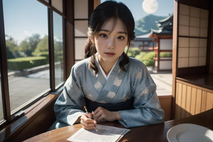 masterpiece,realistic,photographic,raw,bright light,
beautiful face,beautiful eyes,1girl,upper body,
sitting,arm on table,
windows,moon,galaxy,Chinese building,Japanese clothing,
looking at viewer,masterpiece,realistic,photographic,raw,bright light,
beautiful face,beautiful eyes,1girl,upper body,
sitting,arm on table,
windows,moon,galaxy,Chinese building,Japanese clothing,
looking at viewer,