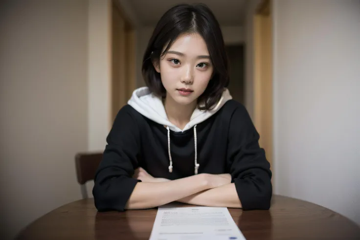 masterpiece,realistic,photographic,raw,bright light,
beautiful face,beautiful eyes,1girl,upper body,
sitting,arm on table,
moon,galaxy,cityscape,hoodie,
looking at viewer,