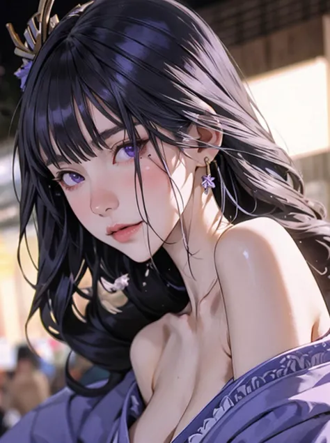 fantasy anime, , depth of field, Masterpiece, intricate, hyper detailed, , bokeh, high resolution, sharp detail, best quality, depth of field,
1girl, black hair, (red:0.82) colored inner hair red, looking at viewer,
hair ornament, , dynamic pose, earrings, , neon in station, night, , (from front:1.3),
<lora:FilmVelvia3:0.1> <lora:picxer_real:0.2>
<lora:raiden:0.8> raiden shogun,,, purple hair, long hair,braid,hair ornament,purple eyes,mole,
