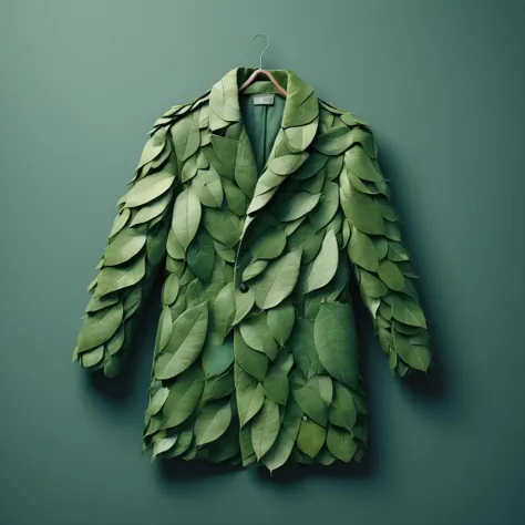 indoor, a bag made out of leaves, <lora:LeafStyle:0.5>