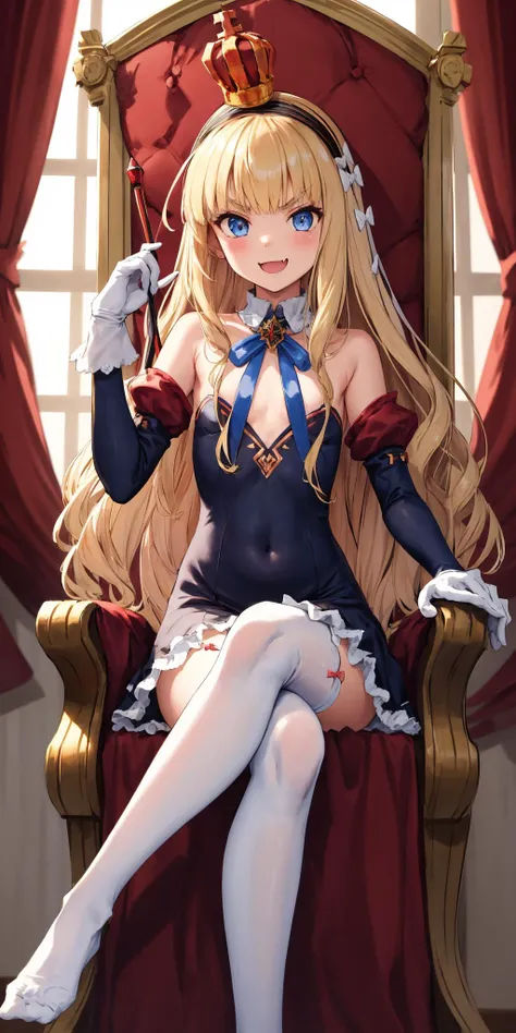 eqlc, 1girl, long hair, solo,  naked body, evening dress(ornate dress), long dress, blonde hair, closed eyes,head tilt, white gloves,lovely small breasts, flat chest, bow, bangs, covered navel, detached collar, a pained face,open mouth(Screams), nose blush, blush,facing viewer, looking at viewer, in the livingroom, wall, kabedon pov, kabedon against wall, standing, spread legs, hands up, 1boy, sex, hetero, standing sex,  sex from front, pussy, penis, cumdrip from her pussy, top view 