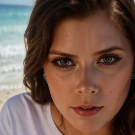 <lora:Amy Adams:1> sks woman, closeup headshot, a gorgeous woman, on a (beach:1.2), wearing a (t-shirt:1.2), (8k, RAW photo, best quality, depth of field, ultra high res:1.2), (absurdres, intricate, photorealistic, masterpiece, ultra-detailed)