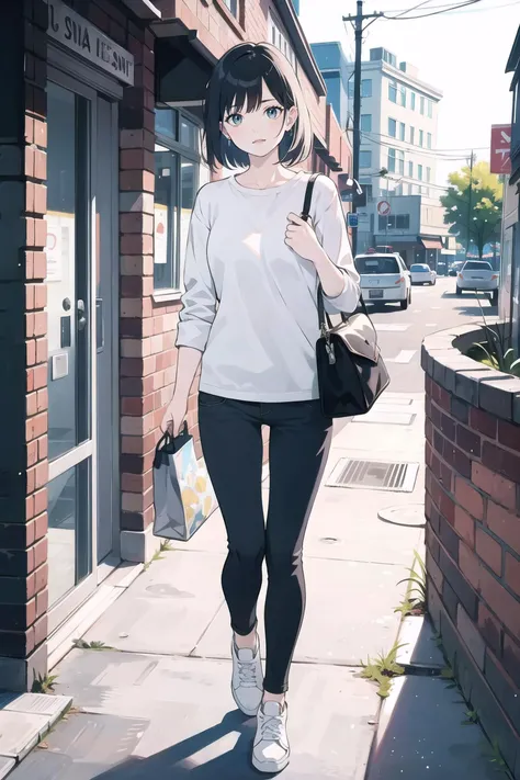 (masterpiece, top quality, best quality), (splash art), (a woman), casual clothes, modern, random, realistic, everyday life
