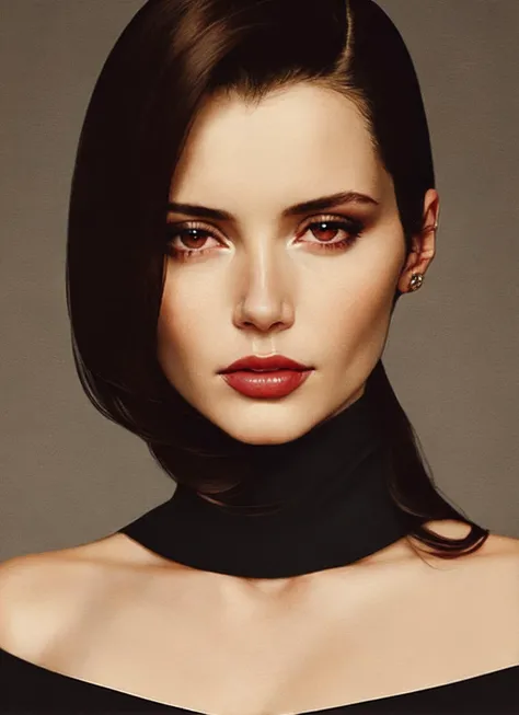 modelshoot style, A stunning intricate full color portrait of (sks woman:1), wearing a black turtleneck, epic character composition, by ilya kuvshinov, alessio albi, nina masic, sharp focus, natural lighting, subsurface scattering, f2, 35mm, film grain, <lora:locon_geena_v1_from_v1_64_32:1.3>