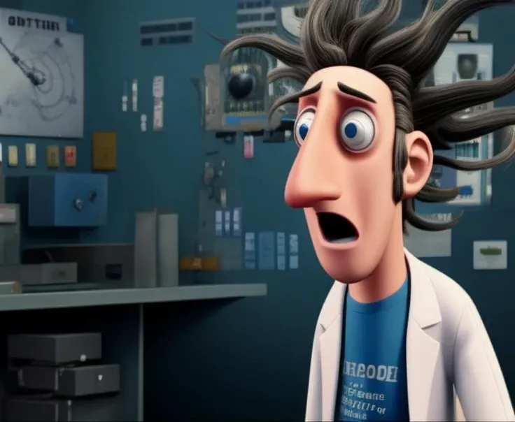 a mad scientist