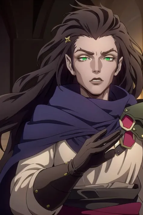 striga, <lyco:striga-lyco-nochekaiser:1>,
striga, long hair, black hair, (green eyes:1.5), makeup, lipstick, blue cape, black lips,
BREAK gloves, boots, belt, cape, armor, torn clothes,
BREAK looking at viewer, full body,
BREAK outdoors,
BREAK <lyco:GoodHands-beta2:1>, (masterpiece:1.2), best quality, high resolution, unity 8k wallpaper, (illustration:0.8), (beautiful detailed eyes:1.6), extremely detailed face, perfect lighting, extremely detailed CG, (perfect hands, perfect anatomy),