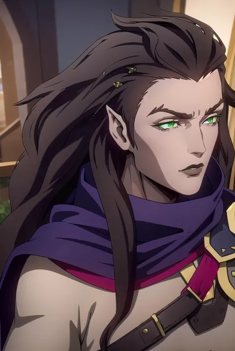 striga, <lyco:striga-lyco-nochekaiser:1>,
striga, long hair, black hair, (green eyes:1.5), makeup, lipstick, blue cape, black lips,
BREAK jewelry, armor, shoulder armor, pauldrons,
BREAK looking at viewer, full body,
BREAK outdoors,
BREAK <lyco:GoodHands-beta2:1>, (masterpiece:1.2), best quality, high resolution, unity 8k wallpaper, (illustration:0.8), (beautiful detailed eyes:1.6), extremely detailed face, perfect lighting, extremely detailed CG, (perfect hands, perfect anatomy),