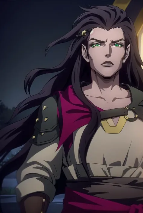 striga, <lyco:striga-lyco-nochekaiser:1>,
striga, long hair, black hair, (green eyes:1.5), makeup, lipstick, blue cape, black lips,
BREAK jewelry, armor, shoulder armor, pauldrons,
BREAK looking at viewer, full body,
BREAK outdoors,
BREAK <lyco:GoodHands-beta2:1>, (masterpiece:1.2), best quality, high resolution, unity 8k wallpaper, (illustration:0.8), (beautiful detailed eyes:1.6), extremely detailed face, perfect lighting, extremely detailed CG, (perfect hands, perfect anatomy),
