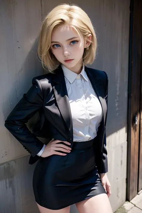 ((thin)), masterpiece, best quality, highres, 4k, intricate details, highly detailed, (solo), cute, detailed eyes, (1girl: perfect face, cute, petite), detailed background, <lora:URPMv1.3_LORA_296:0.1>, small hip, <lora:Asian girls faceV2:0.3> , <lora:ran:0.5>
<lora:android_18_v110:0.5>, and18, 1girl, android 18, solo, (blonde hair:1.3), blue eyes, ((short hair:1.3)), earrings, jewelry, <lora:sharp_eyes:0.6> , sharp_eyes, ((big breasts)), (formal suit:1), suit jacket, shirt, (pencil skirt:1.4)
outdoor, city, skyline ,