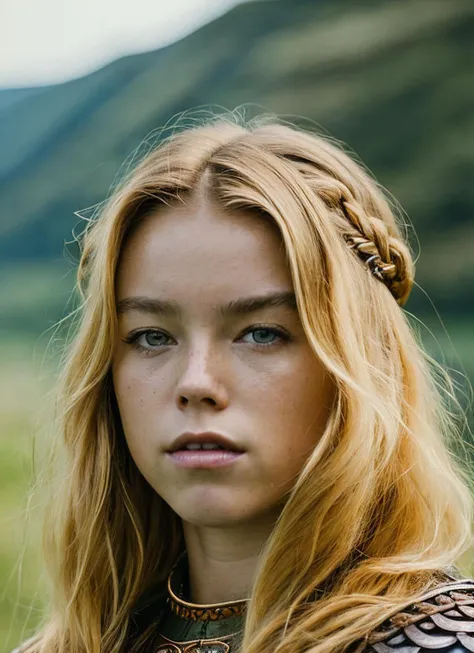 A stunning intricate full color portrait of (sks woman:1) as (viking warrior), (barbarian), epic character composition, by ilya kuvshinov, alessio albi, nina masic, sharp focus, natural lighting, subsurface scattering, f2, 35mm, film grain, <lora:locon_millyalcock_v1_from_v1_64_32:1.25>