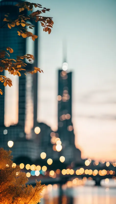 cinematic photo of a city by the river, 35mm photograph, film, bokeh, professional, 4k, highly detailed