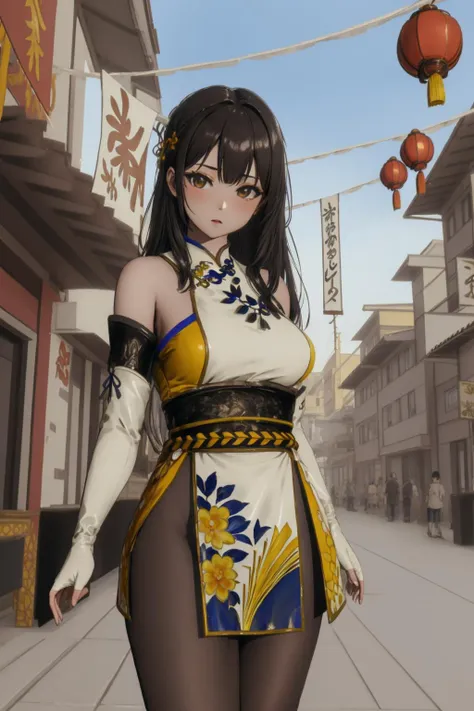 masterpiece,best quality,extremely detailed 8K wallpaper,
1girl,huazhi,standing,pov,looking at viewer,long hair,
outdoors,building,chinese new year,