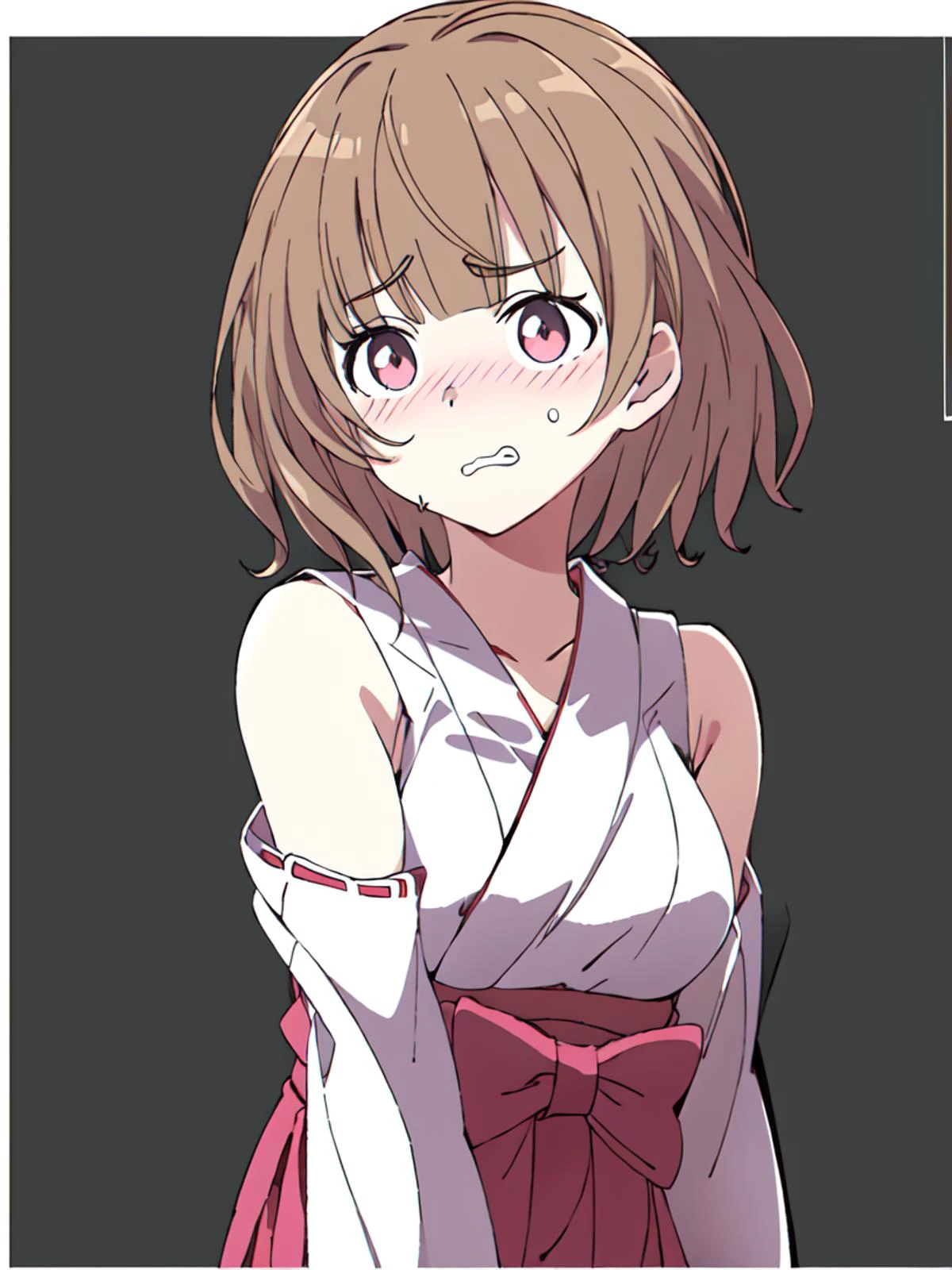 masterpiece, best quality,
1girl,solo,
<lora:sakurakagurazaka.sd15.v1:0.7> young,
sakura kagurazaka, surprised, 1girl, solo, miko, exorcist outfit,
(pink eyes),
embarrassed, blush,
standing, upper body,
shrine,outdoors,
<lora:FE13 Style LoCon v2:0.7> FE13, FE13-STYLE, FIRE EMBLEM, FIRE EMBLEM AWAKENING