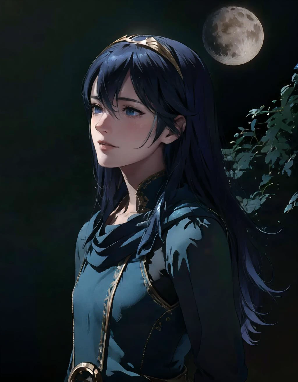 mksks style,academic classic portrait,FE13,FE16, FE13-Style,ultra detailed,masterpiece,8k illustration,extremely detailed CG unity 8k wallpaper,best quality,absurdres,official art,detailed skin texture, detailed cloth texture, intricate details, ultra detailed, ultra high res, 8k uhd,delicate,long shot:1.3,RAW,beautiful edgArg_woman,BREAK,
1girl,lucina \(fire emblem\), years olentle,aged down:1.3,an 6-head character,beautiful detailed face,realistic face:1.3,skinny,straight very long hair:1.3,deep blue hair:1.3, blue eyes,medium breast,tiara,hair between eyes,blue clothes,aromor,straight very long hair:1.3,deep blue hair:1.3,
gentle smile,blush,surprised,from behind,
perfect anatomy,perfect anatomy,moon light:1.3,shore,night,
<lora:Light and Shadow:0.5>,<lora:detailed_eye-10:0.8>, <lora:epi_noiseoffset2:0.8>, <lora:FE13-Style v3:0.7>,<lora:Lucina_Lora(Final):0.3> <lora:lucina-fef:0.3>, <lora:long_nipple:0.6>, <lora:panties_pulled_aside_fuck.v1.0:0.4>, <lora:shojovibe_v11:0.6>, <lora:edgArgentina_Doll_Likeness:0.7>, <lora:flat2:0.3>