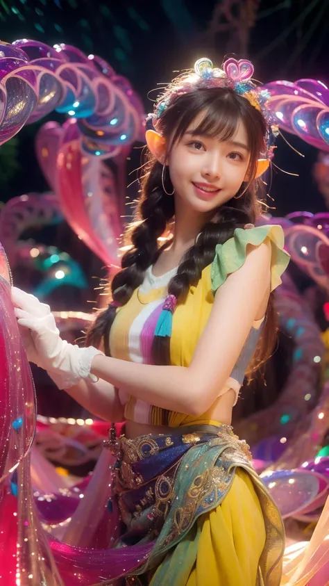 (Realistic),masterpiece,best quality,cinematic lighting,natural shadow,highest detail,depth of field,looking at viewer,Jib Shot,
1girl,solo,photo of a cute girl,full body,Mountain Blue bj_Elf,Gather(white gloves, white sleeves,beautiful fairy wings,in the sky,detailed cloud,sunny day,rainbow-candy, light smile,charming,20yo,Braids Hair,Asymmetrical bangs,Bending Over, ,,,<lora:Elf:0.6>,,,, ,,,<lora:GoodHands-vanilla:1>,,,, ,,,<lora:detail_slider_v4:2>,,,, ,,,<lora:æ³å
:0.5>,,,,,,,