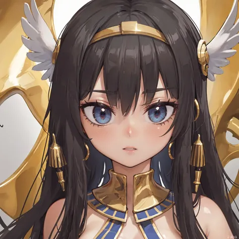 (best quality, high resolution, extremely detailed:1.2), eye of ra, egyptian goddess, cute girl, detailed face, detailed eyes,
