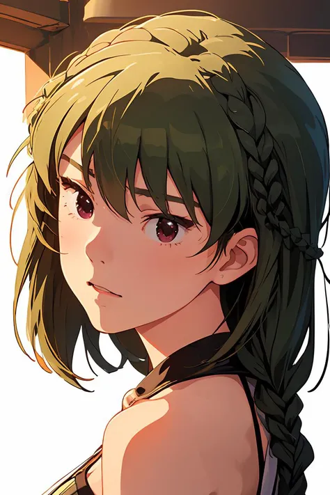 (masterpiece, best quality), 1girl, beautiful face, beautiful body, <lora:Subaru_Nagayoshi:1> subaru nagayoshi (million live), side braid