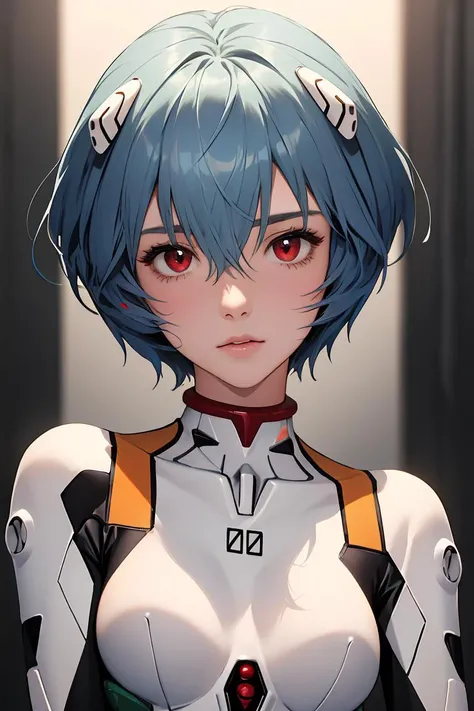 (masterpiece, best quality), 1girl, beautiful face, beautiful body, <lora:ayanami_rei:1> ayanami_rei, plugsuit, bodysuit, interface headset, white bodysuit
