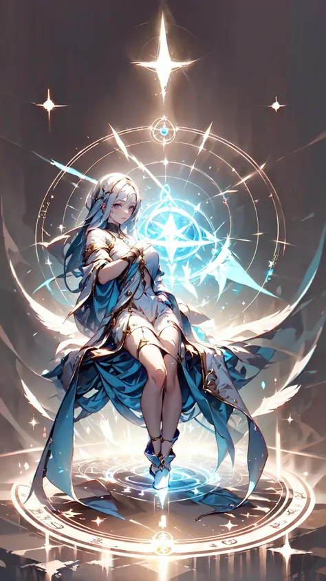 1girl,<lora:飿 ¼magic circle_v2.0:0.5>,magic circle,<lora:AIAngelicAI:1>,AngelicAI,