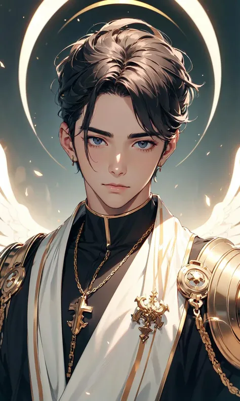 handsome male,<lora:AIBlessedTech-20:0.6>, blessedtech,blessed,aura,portrait,
