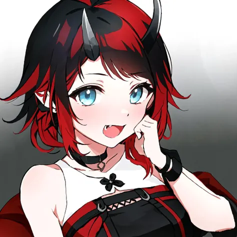 ryugasaki rene,solo,1girl,<lora:ryugasaki rene:1.0>,fang