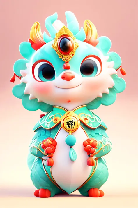 <lora:cuedrangon1-000016:1>,Cute Chinese Dragon,no humans,simple background, full body, (Best quality: 1.1), (Realistic: 1.1), (Photography: 1.1), (highly details: 1.1)
