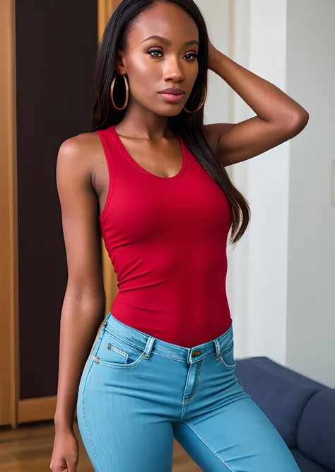 <lora:BrookeT:1>
Brooke, realistic, realistic details, detailed, 1girl, slender, beautiful, dynamic pose, detailed skin complexion, casual clothes, tight jeans, yoga tank top, t shirt, thin thigh, thigh gap, portrait, depth of field, blurry background, sharp focus, f1.8/35mm, perspective, light and shadow contrast, rule of third, depth and dimension, safe for work,