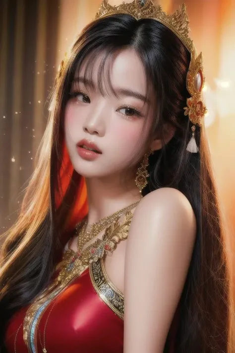 an asian girl at the beach,full body shot,highly detailed face,wet skin,highly detailed skin,<lora:epiNoiseoffset_v2:1> <lora:EasyNegative:1> <lora:add_detail:1> <lora:TAF2022-b4:1>,, ((Masterpiece)), ((Best Quality)), ((Photorealistic)), (Detailed), highly detailed face, highly detailed background, dynamic lighting, 8K, HDR, awarding winning, trending on artstation, by greg rutkowski, A stunningly beautiful, elegant, and ethereal woman wearing a robe made of magic, swirling magic around the magic, hyperrealistic, fantasy, regal, detailed, octane render, photorealistic, ornate, magical, spellsword, dnd, style of klimt, aggressive face, red background