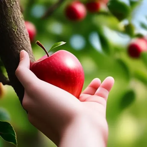 a person is picking an apple from a tree with one arm reaching out,
intricate details, modelshoot style, dreamlikeart, dramatic lighting. 8k, highly detailed, trending artstation,
FPV