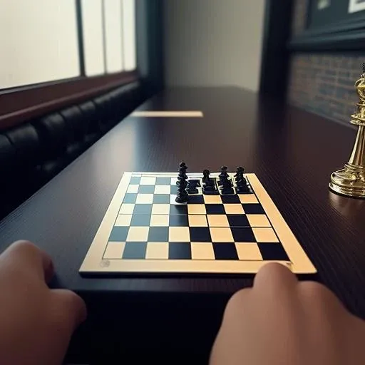 a person with his arm reaching out is looking down at a chess board and playing chess, background is a blurry pub,
intricate details, modelshoot style, dreamlikeart, dramatic lighting. 8k, highly detailed, trending artstation,
FPV