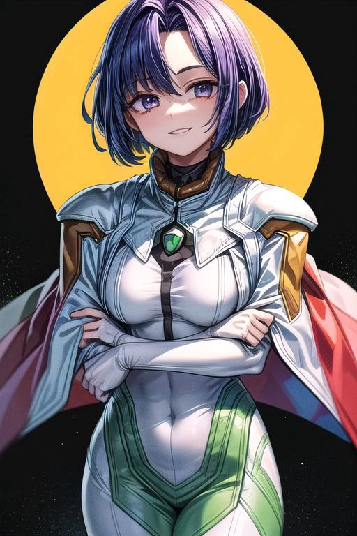 best quality, ultra-detailed, (1girl, solo, <lyco:miang-v1:1>,miang hawwa, gebler-uniform, Brutal smile, Narrow eyes), dark background