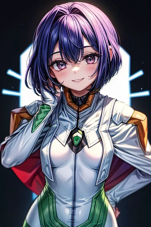 best quality, ultra-detailed, (1girl, solo, <lyco:miang-v1:1>,miang hawwa, gebler-uniform, Brutal smile, Narrow eyes), dark background