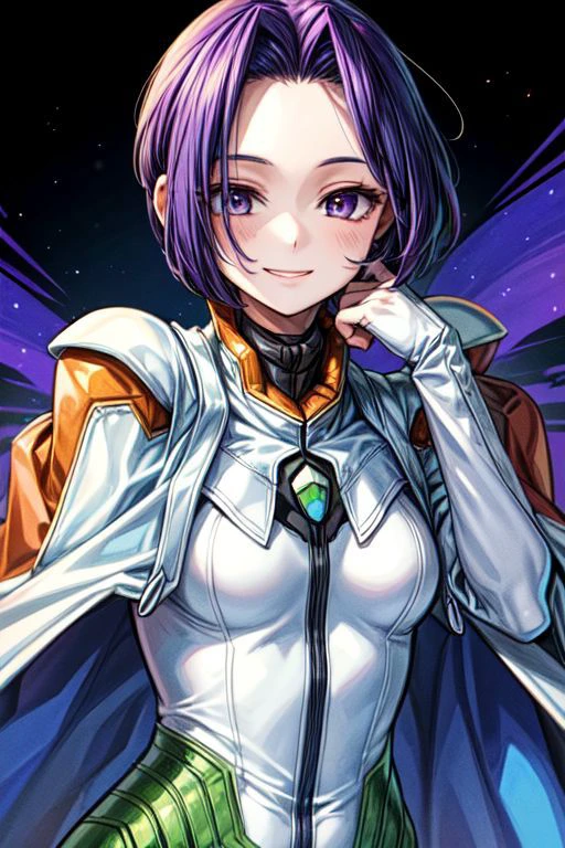 best quality, ultra-detailed, (1girl, solo, <lyco:miang-v1:1>,miang hawwa, gebler-uniform, Brutal smile, Narrow eyes), dark background