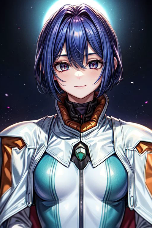 best quality, ultra-detailed, (1girl, solo, <lyco:miang-v1:1>,miang hawwa, gebler-uniform, Brutal smile, Narrow eyes), dark background
