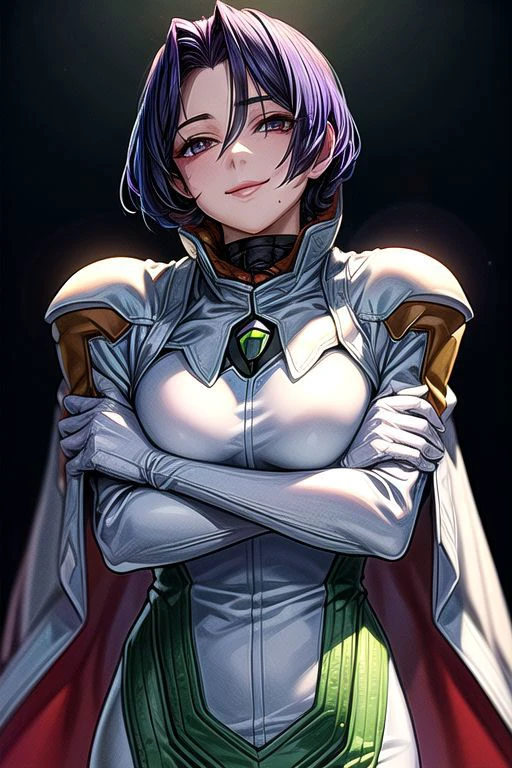 best quality, ultra-detailed, (1girl, solo, <lyco:miang-v1:1>,miang hawwa, gebler-uniform, seductive smile, Narrow eyes, from below, trying to trample), dark background