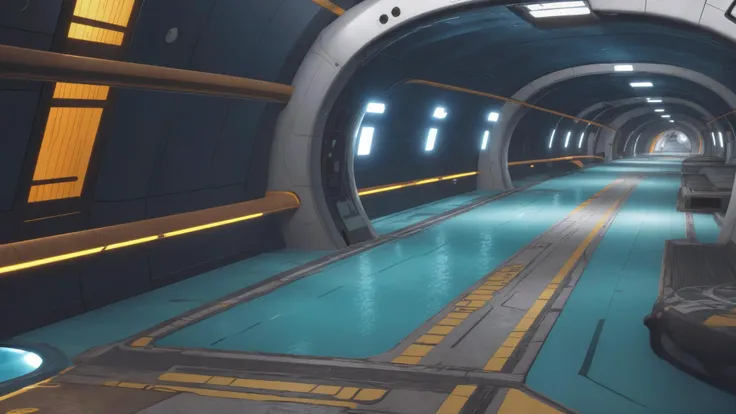best quality, masterpiece, 4k, details, (science_fiction:1.2), academy, water feature path, shallow water, stripes of shallow water, infinite walkways, massive open space, (modern:1.2), realistic, game CG, walkway, color coordinated, <lora:ff8bg:1.2>, ff8bg, clean, indoor,
